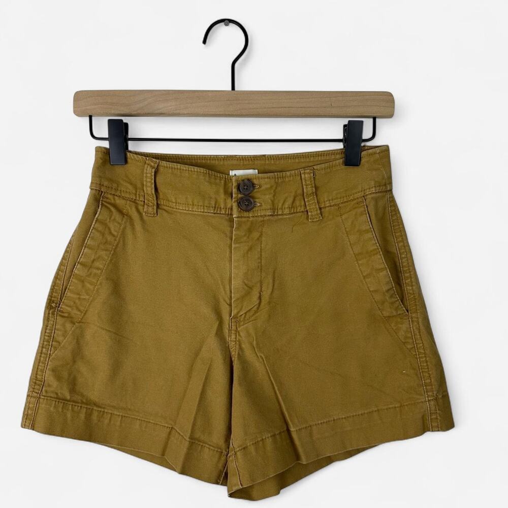 A new day mustard utility shorts high-rise